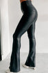 'Cora' Faux Leather High Waist Pants - Celes Fashion